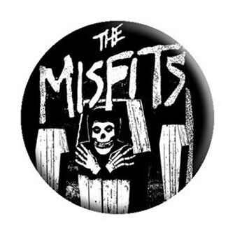 Misfits Button - Coffin