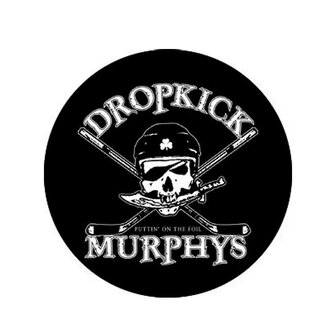 Dropkick Murphys Button - Hockey Skull