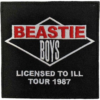 The Beastie Boys patch - Licensed To Ill Tour 1987