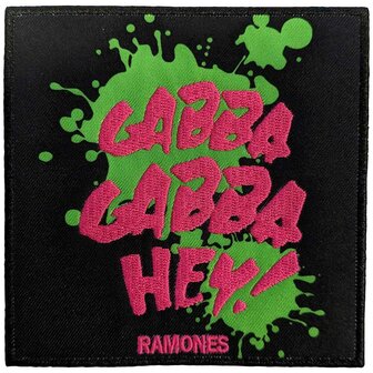 Ramones patch - Gabba Gabba, Hey