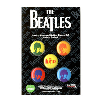The Beatles button set - Coloured