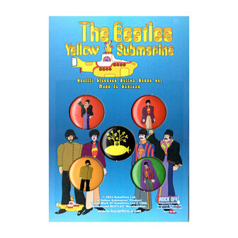 The Beatles button set - Yellow Submarine
