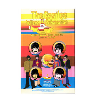 The Beatles button set - Yellow Submarine Portrait