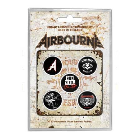 Airbourne button set - Boneshaker