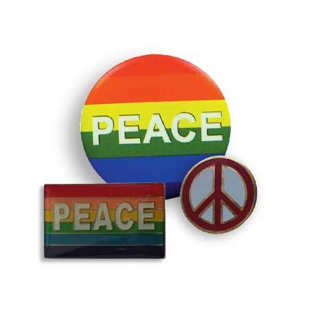 button en spelden set - Peace