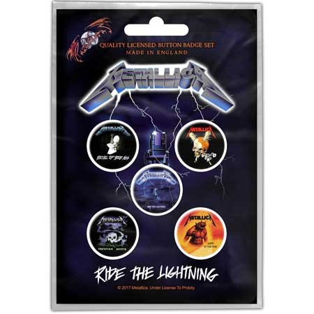 Metallica button set - Ride The Lightning