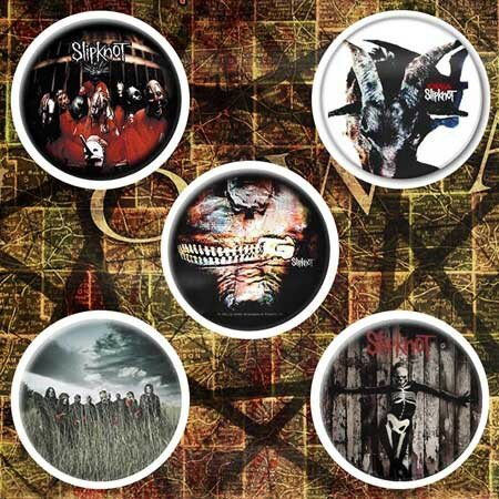 Slipknot button set - Albums
