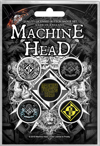 Machine Head button set - Crest