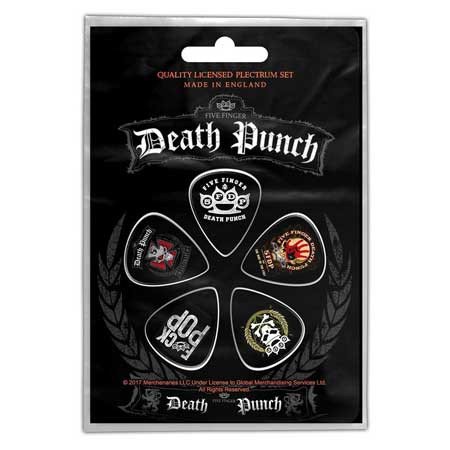 Five Finger Death Punch plectrum set '5FDP'