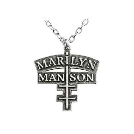 Marilyn Manson ketting 'T Cross logo'