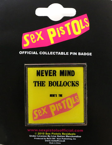 Sex Pistols speld - Never mind the bollocks