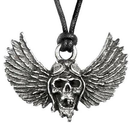 Airbourne hangertje 'winged skull'