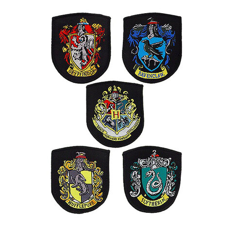 Harry Potter patch set - House Crests (5 stuks)